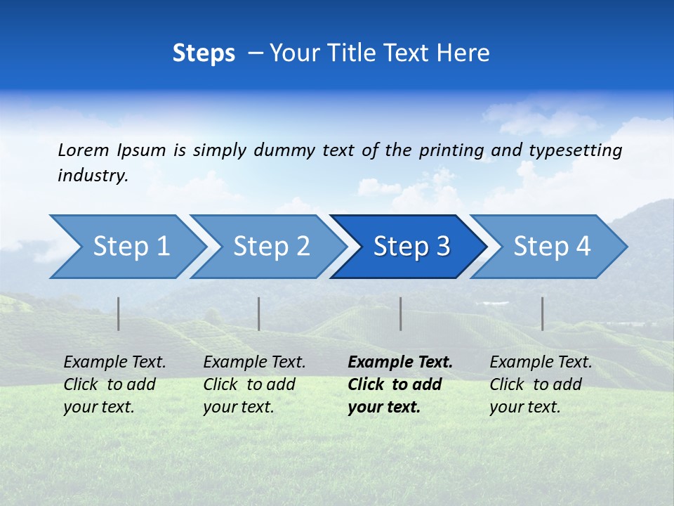 Season Sunlight Horizon PowerPoint Template