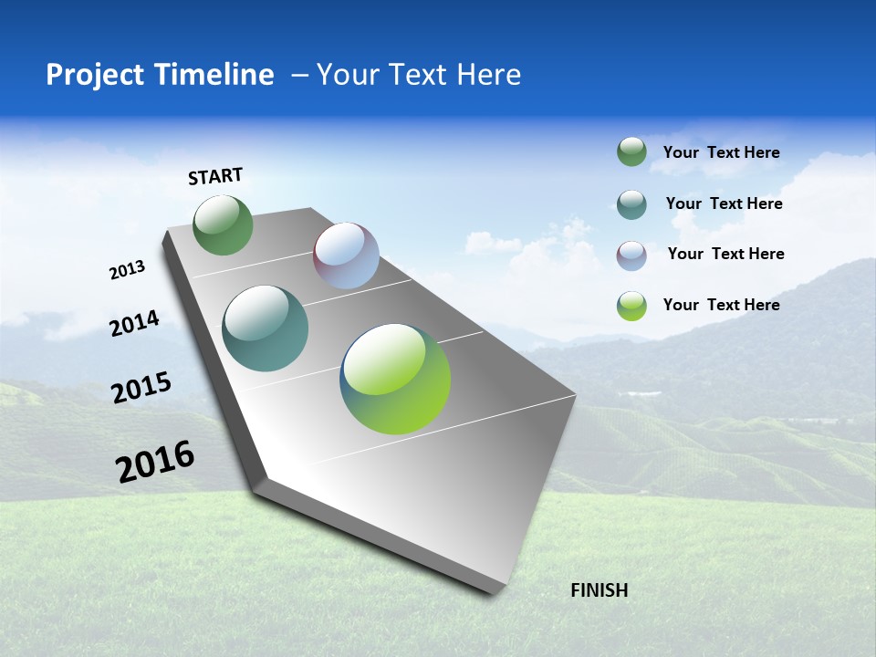 Season Sunlight Horizon PowerPoint Template