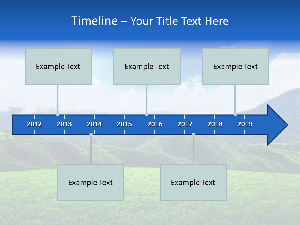 Season Sunlight Horizon PowerPoint Template