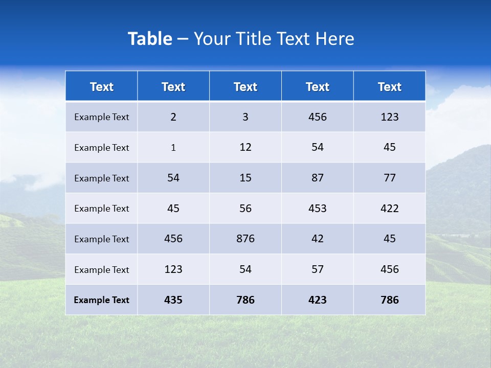 Season Sunlight Horizon PowerPoint Template
