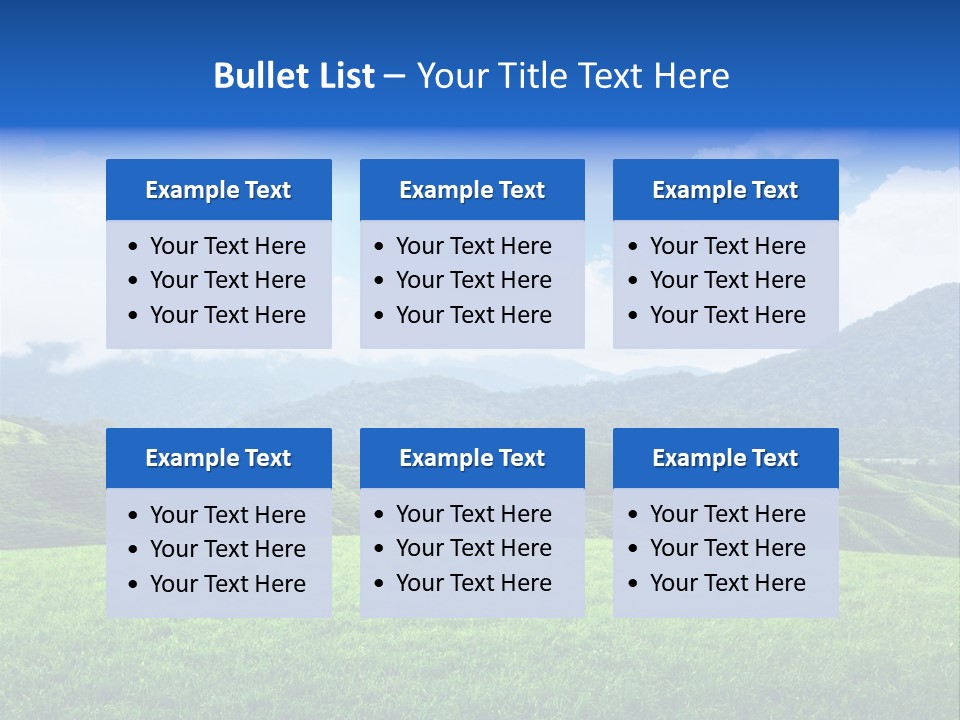 Season Sunlight Horizon PowerPoint Template