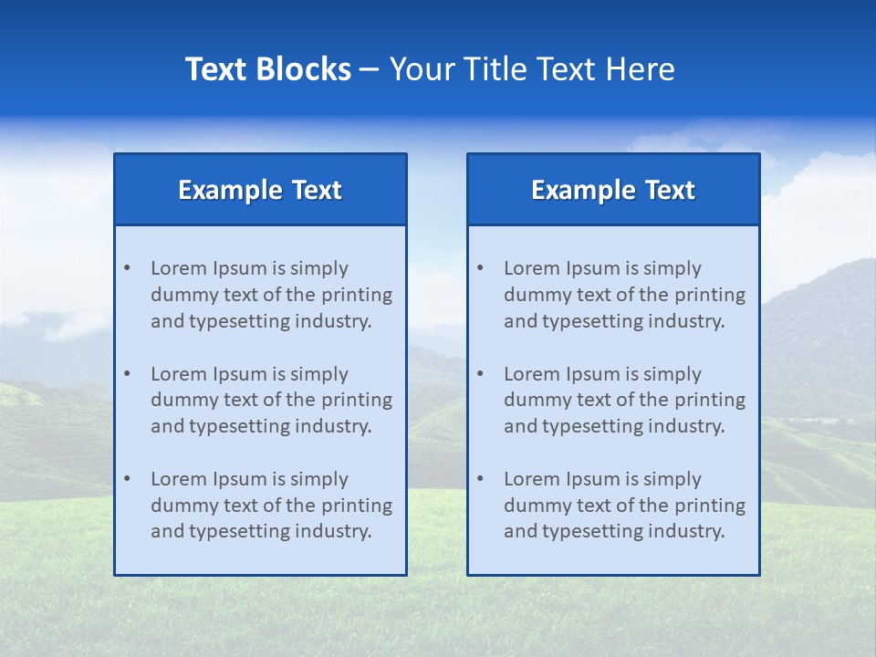 Season Sunlight Horizon PowerPoint Template