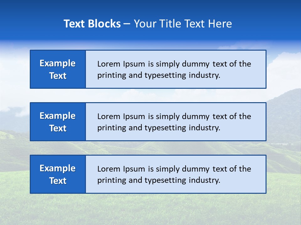 Season Sunlight Horizon PowerPoint Template