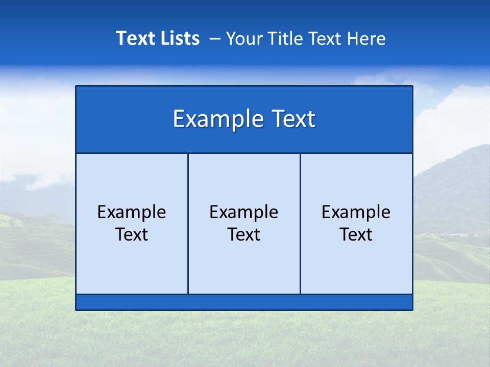 Season Sunlight Horizon PowerPoint Template