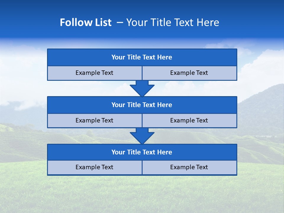 Season Sunlight Horizon PowerPoint Template