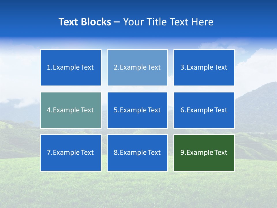 Season Sunlight Horizon PowerPoint Template