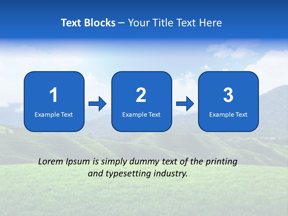Season Sunlight Horizon PowerPoint Template