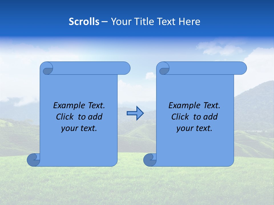Season Sunlight Horizon PowerPoint Template