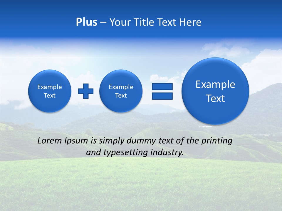 Season Sunlight Horizon PowerPoint Template