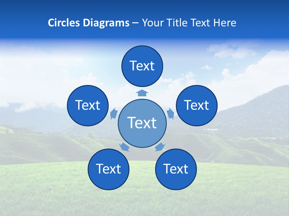 Season Sunlight Horizon PowerPoint Template