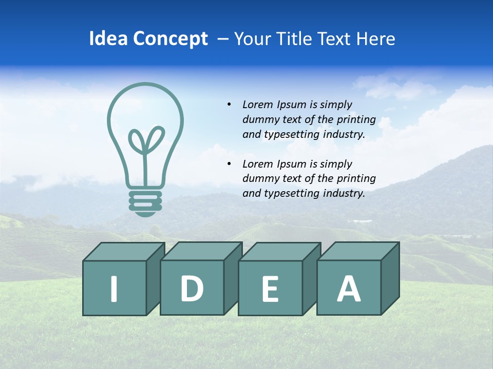 Season Sunlight Horizon PowerPoint Template