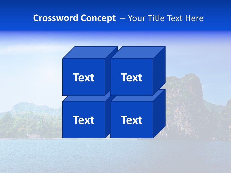 Asia Sky Blue PowerPoint Template
