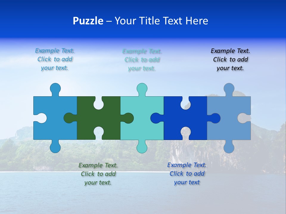 Asia Sky Blue PowerPoint Template