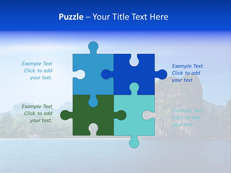 Asia Sky Blue PowerPoint Template
