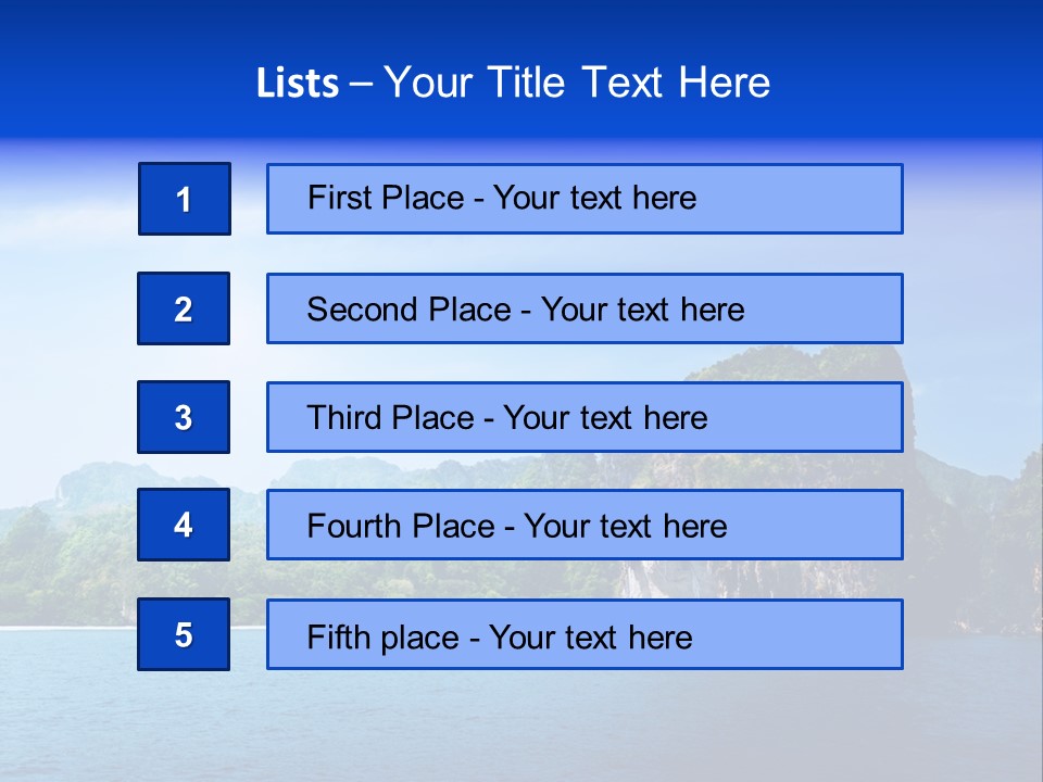 Asia Sky Blue PowerPoint Template