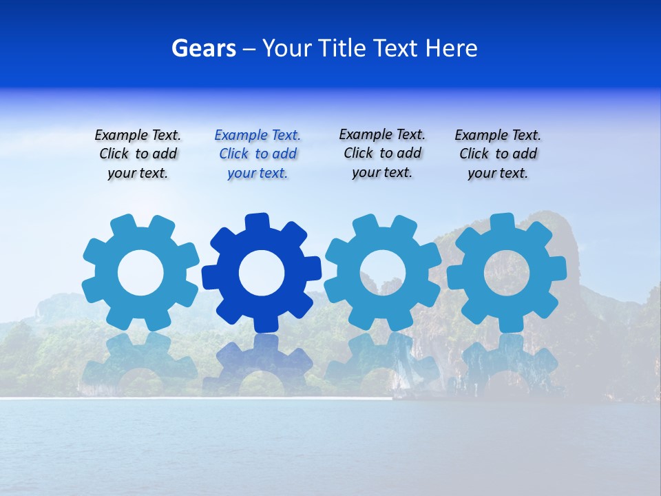 Asia Sky Blue PowerPoint Template