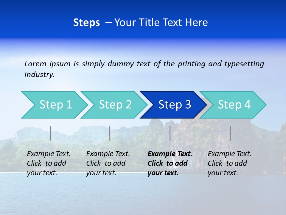 Asia Sky Blue PowerPoint Template