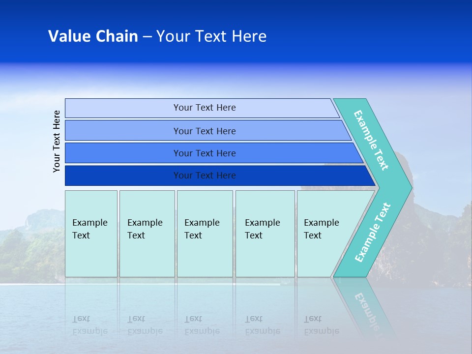 Asia Sky Blue PowerPoint Template