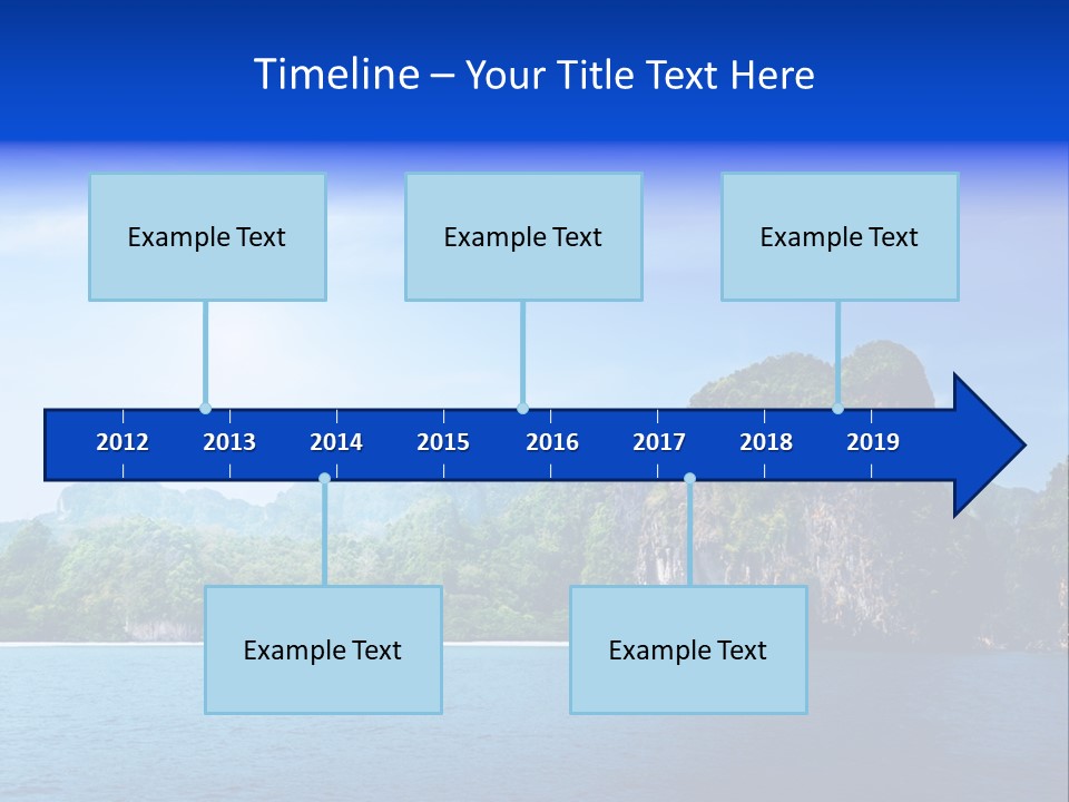 Asia Sky Blue PowerPoint Template