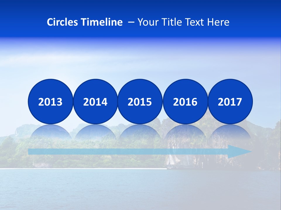 Asia Sky Blue PowerPoint Template