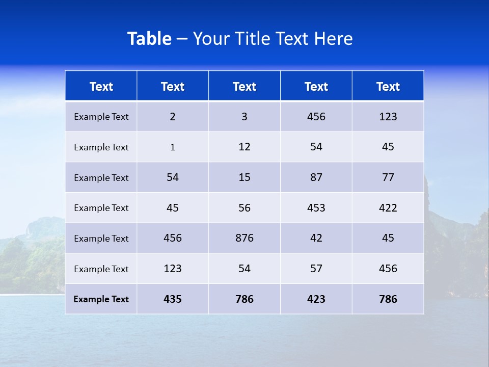 Asia Sky Blue PowerPoint Template