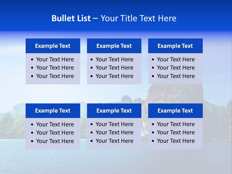 Asia Sky Blue PowerPoint Template