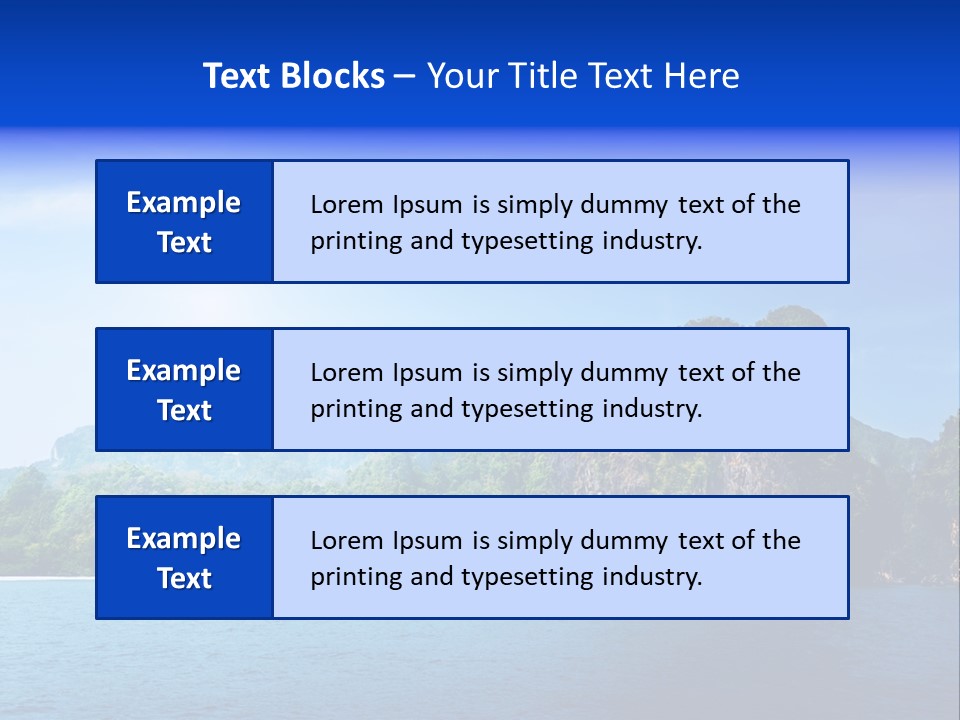 Asia Sky Blue PowerPoint Template