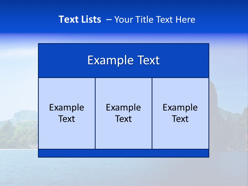 Asia Sky Blue PowerPoint Template