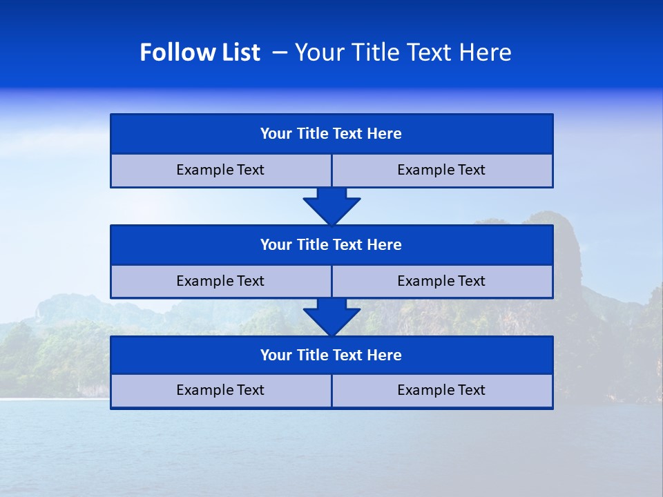 Asia Sky Blue PowerPoint Template