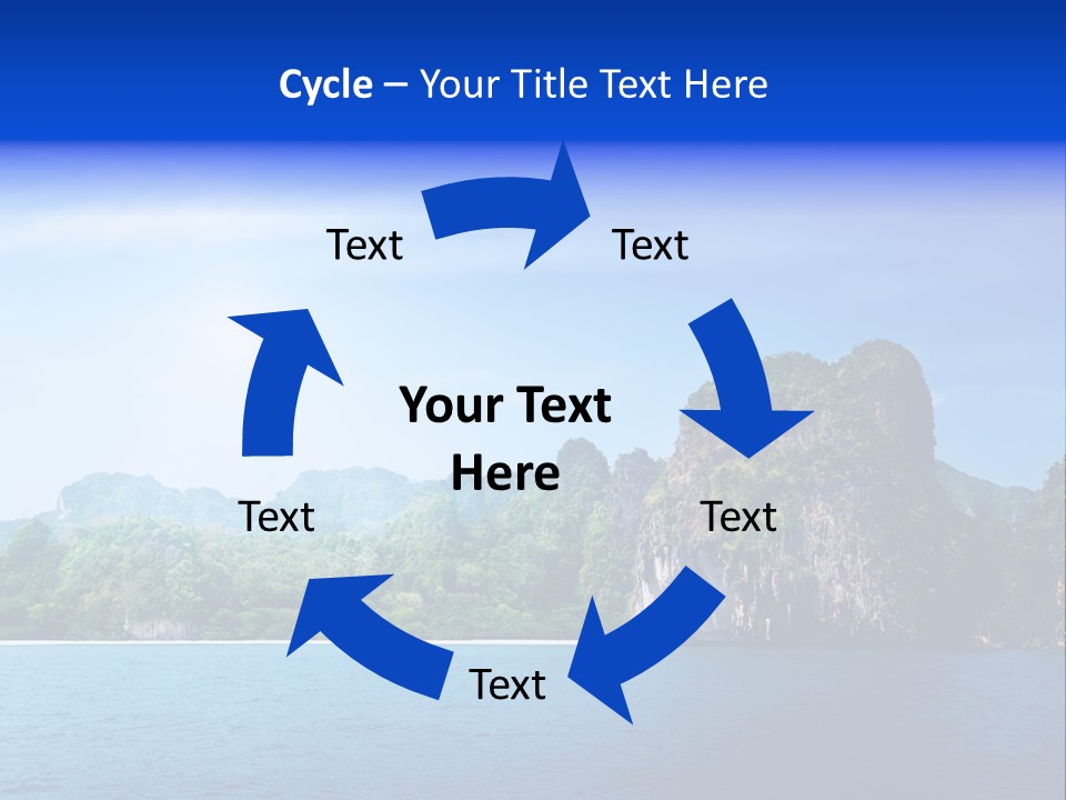 Asia Sky Blue PowerPoint Template