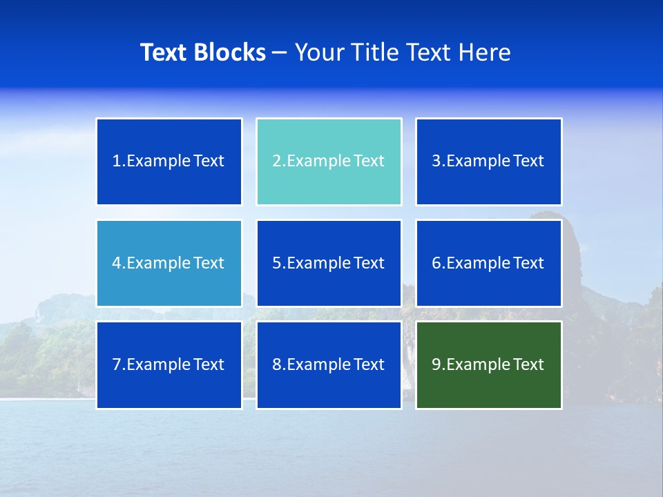 Asia Sky Blue PowerPoint Template