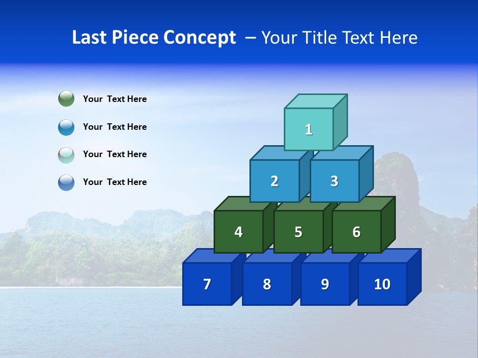 Asia Sky Blue PowerPoint Template