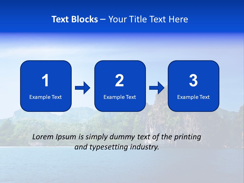Asia Sky Blue PowerPoint Template
