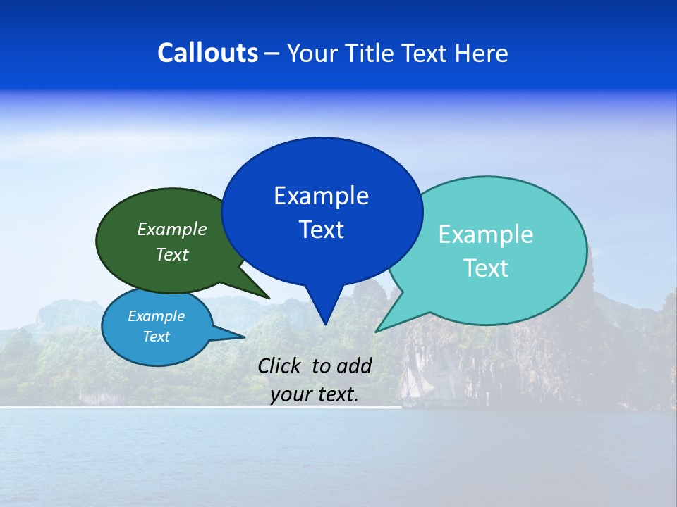 Asia Sky Blue PowerPoint Template
