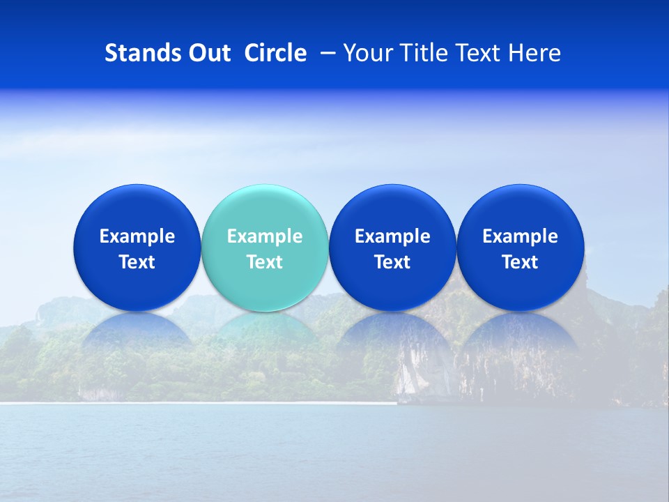Asia Sky Blue PowerPoint Template