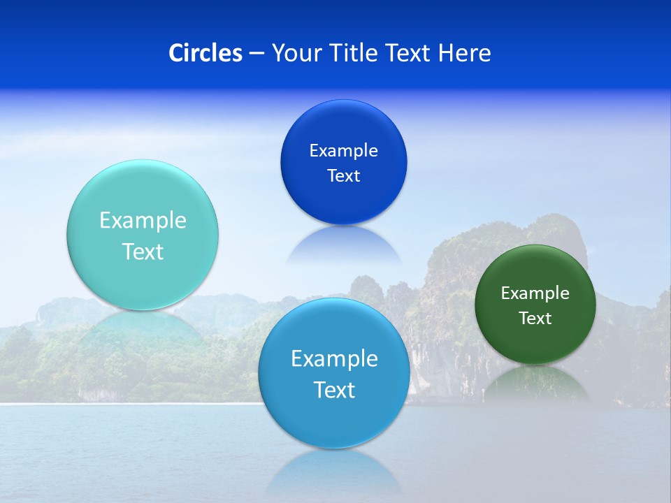 Asia Sky Blue PowerPoint Template