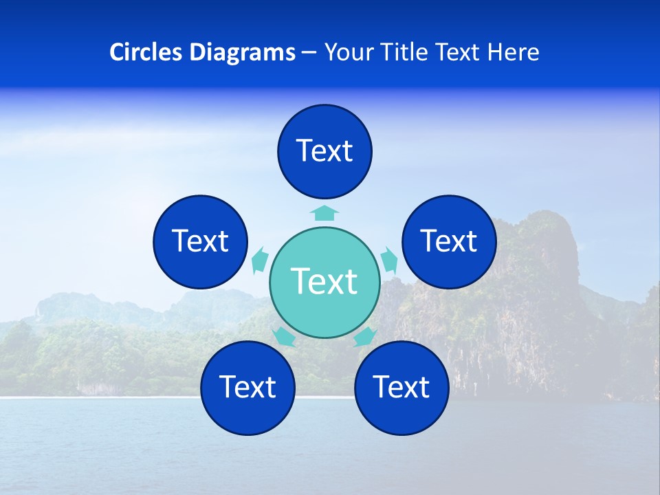 Asia Sky Blue PowerPoint Template