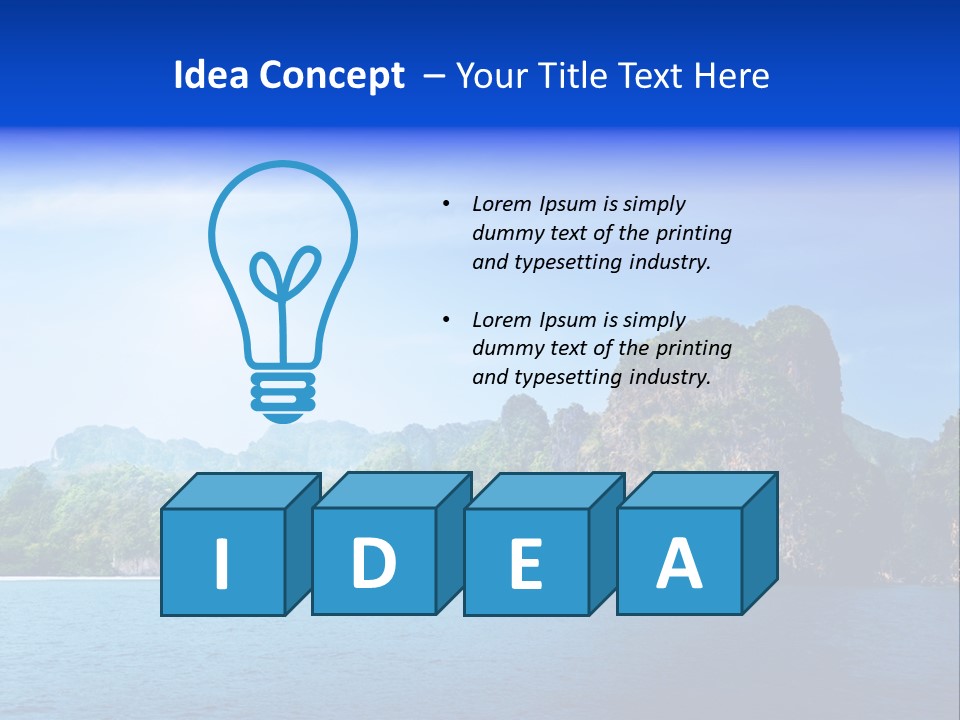 Asia Sky Blue PowerPoint Template