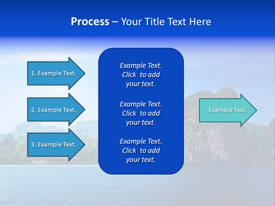 Asia Sky Blue PowerPoint Template