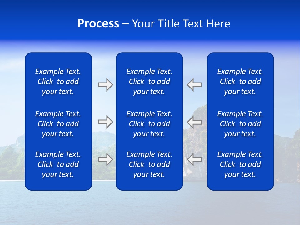 Asia Sky Blue PowerPoint Template