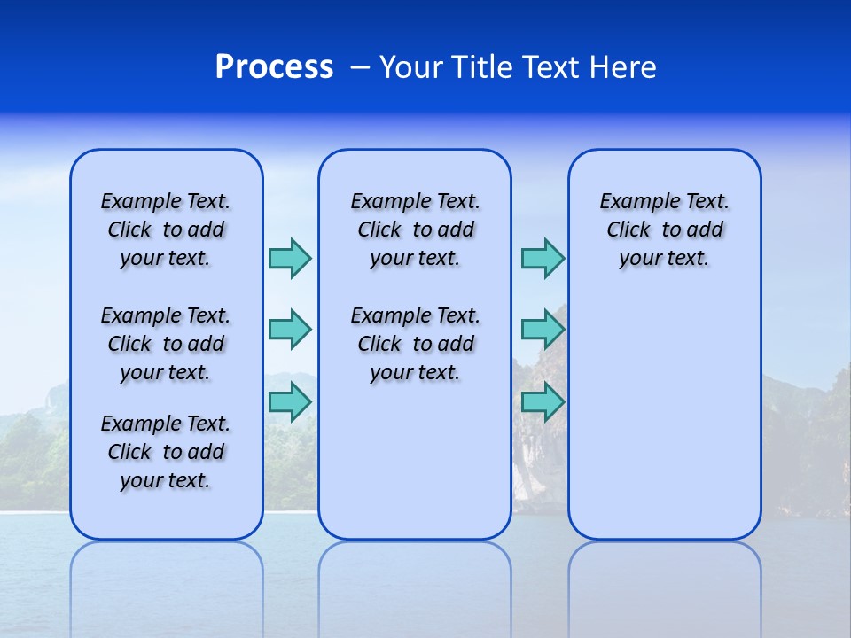 Asia Sky Blue PowerPoint Template