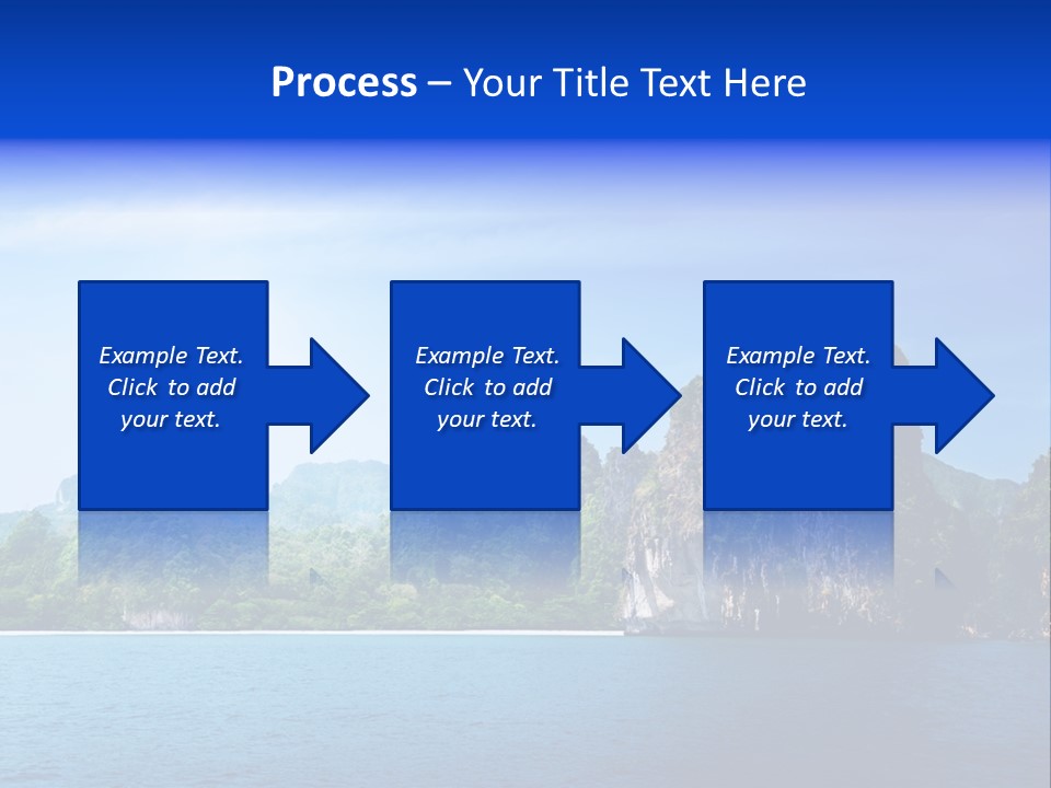 Asia Sky Blue PowerPoint Template