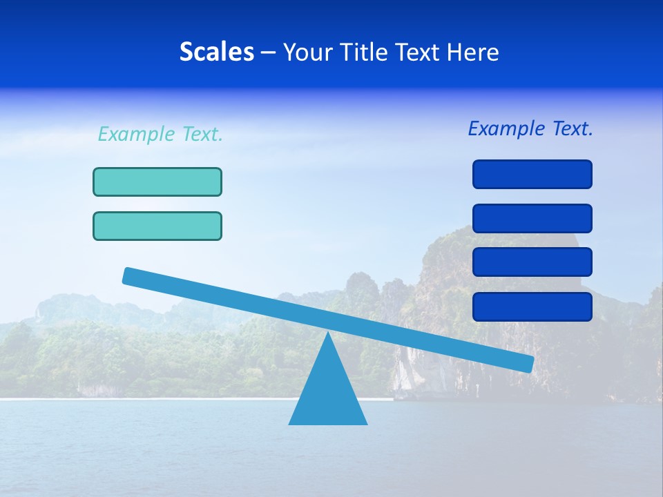 Asia Sky Blue PowerPoint Template