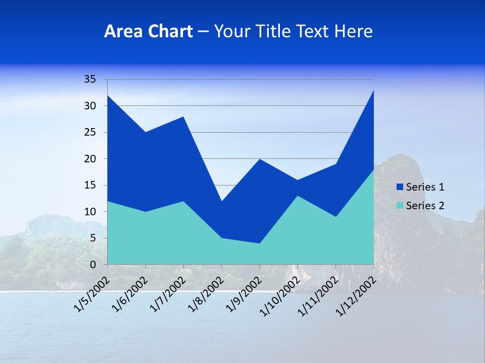 Asia Sky Blue PowerPoint Template