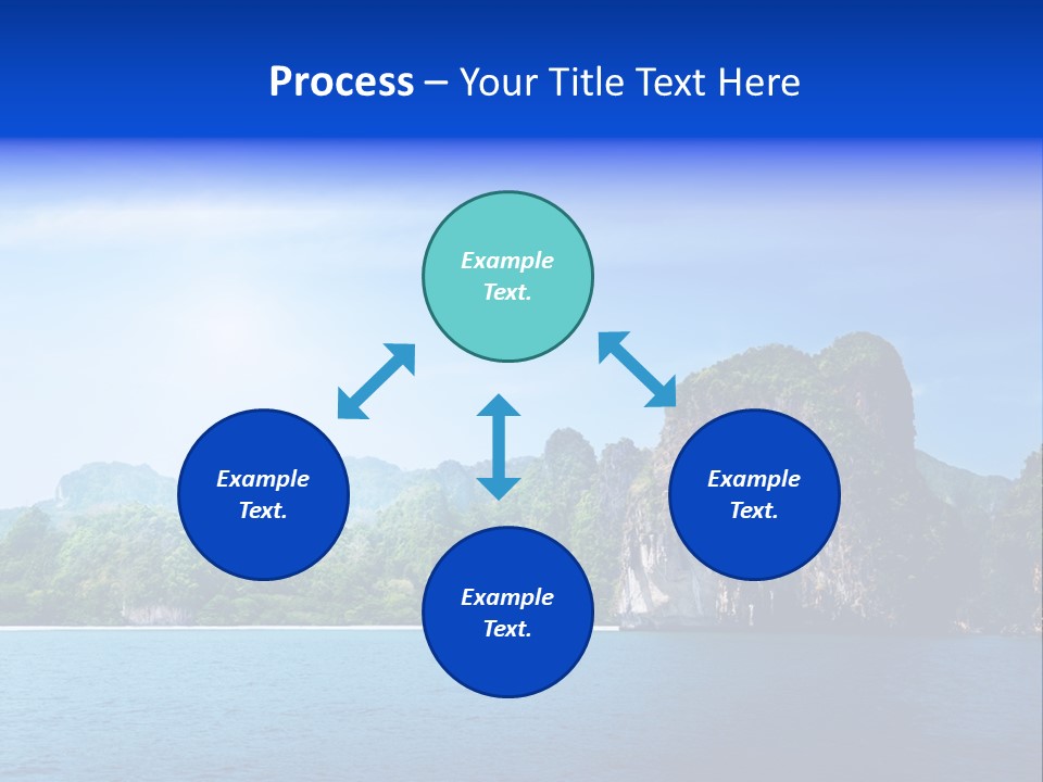 Asia Sky Blue PowerPoint Template