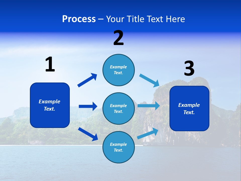 Asia Sky Blue PowerPoint Template