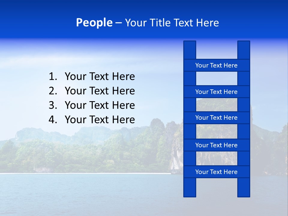 Asia Sky Blue PowerPoint Template
