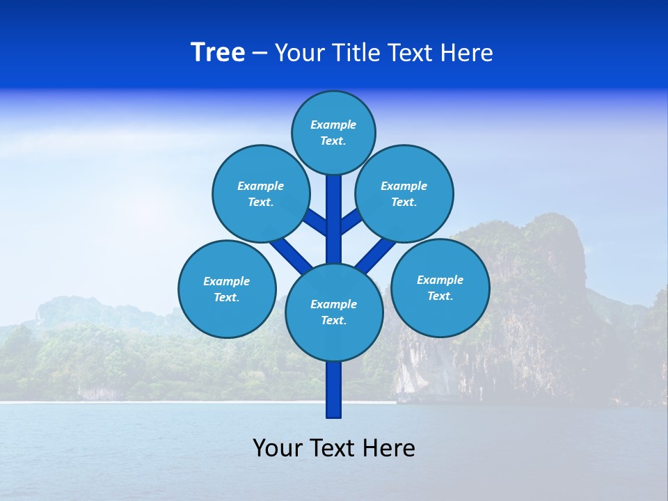 Asia Sky Blue PowerPoint Template