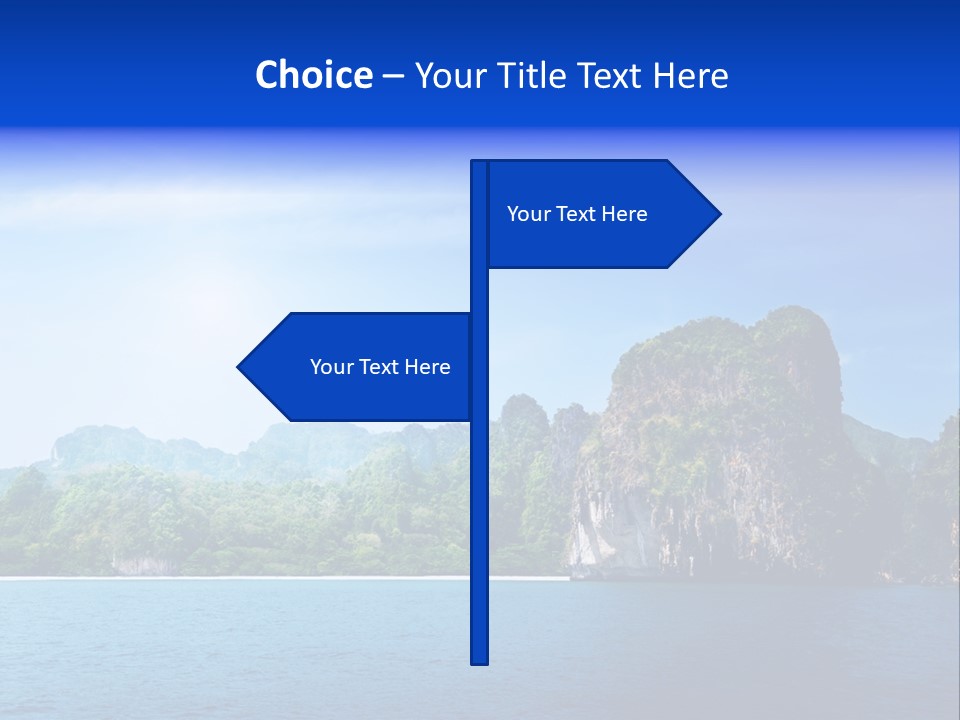 Asia Sky Blue PowerPoint Template