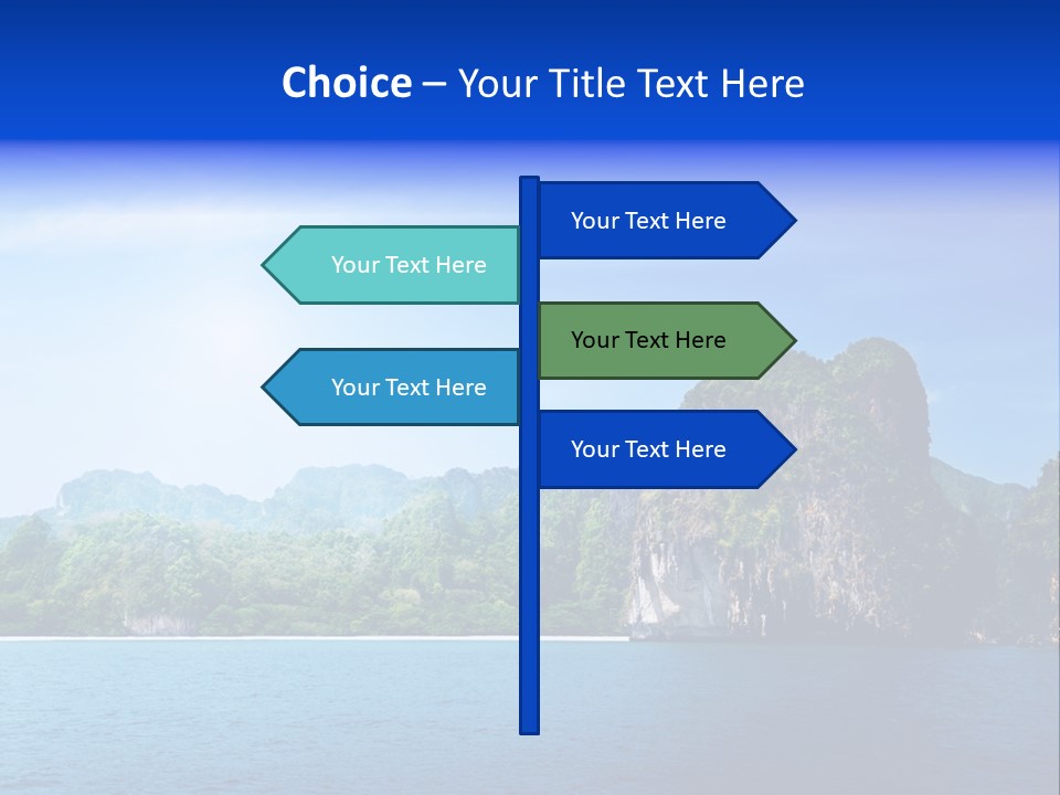 Asia Sky Blue PowerPoint Template
